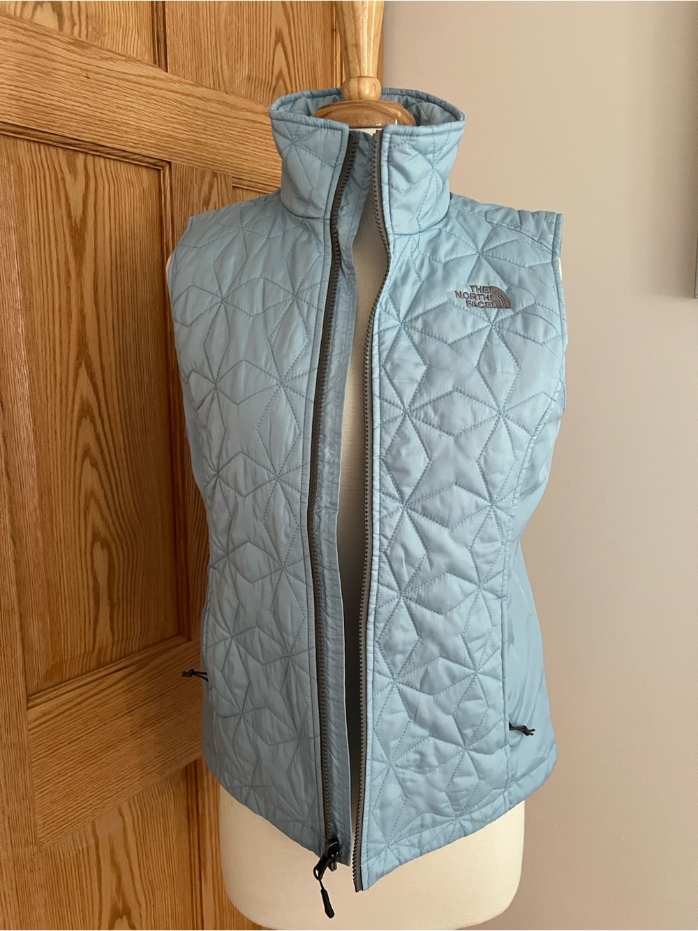 The North Face Pale Blue Quilted Women's Vest